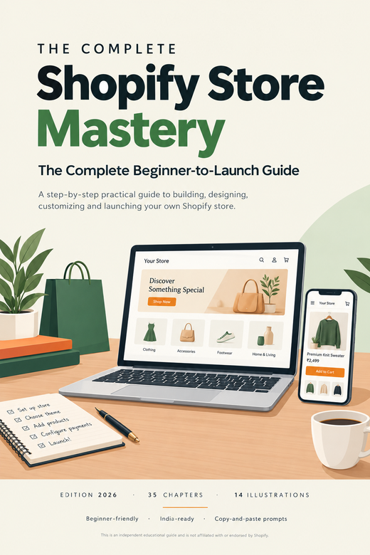 Shopify Store Mastery – The Complete Beginner to Launch Guide